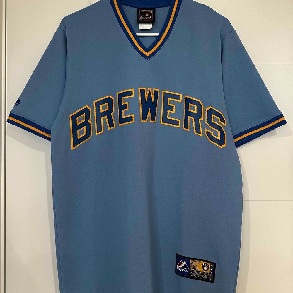 Brewers Throwback jersey - Majestic Cooperstown Collection - Men's S